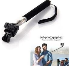 Black Pro 9cm Diameter Big Suction Cup Mount +Extendable Telescopic Handheld Pole Arm Monopod Black with Tripod Adapter+fashion New 360°rotary Backpack Hat Clip Fast Clamp Mount for Gopro Hero4 2 3 3+