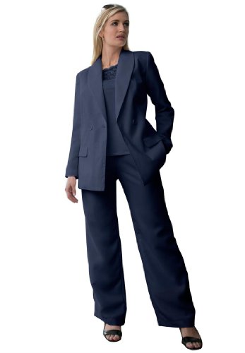 Jessica London Women's Plus Size Double Breasted Pantsuit
