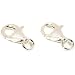 2 Lobster Claw Chain Bracelet Clasp Sterling Silver 13mm