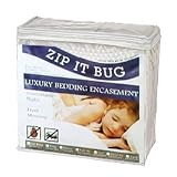 Zip It Bug -Bed Bug Mattress Cover,dust Mite Mattress Cover, Allergine and Water Proof Mattress Encasement, Zippered Mattress Cover - Twin Size