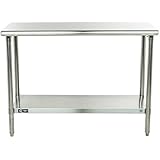 TRINITY EcoStorage NSF Stainless Steel Table, 48-Inch