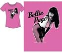 Bettie Betty Page 1950's American Model-Actress Pink Bettie Juniors Hot Pink T-Shirt