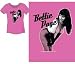 Bettie Betty Page 1950's American Model-Actress Pink Bettie Juniors Hot Pink T-Shirt, Juniors XL