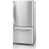 LG LDC22720ST - Bottom-Freezer Refrigerator with Swing Freezer Door (22 cu. ....
