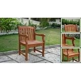 Ward Armchair (Natural Wood) (36"H x 24"W x 25"D)