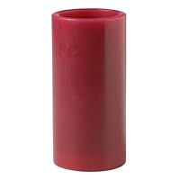 Mark Feldstein & Associates B6PAT 6-Inch Flameless Candle Pillar with Timer and Gift Box, Red Apple