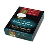 Southworth Connoisseur Exceptional Business Paper, 32#, 8.5 x 11 Inches, White, 250 per Box