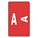 Smead - Alpha-Z Color-Coded Second Letter Labels, Letter A, Red, 100/Pack 67171 (DMi PK