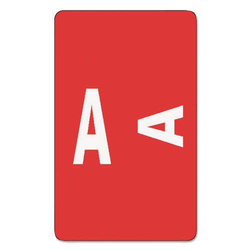 Smead - Alpha-Z Color-Coded Second Letter Labels, Letter A, Red, 100/Pack 67171 (DMi PK