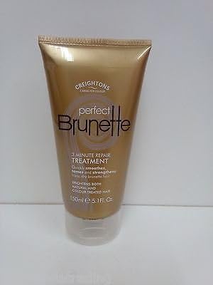 4 X CREIGHTONS PERFECT BRUNETTE 3 MINUTE REPAIR TREATMENT TAMES FRIZZ 4 X 150ml