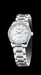 Longines Master Collection in Brushed and Polished Stainless-Steel Mother of Pearl Dial Diamond Markers and Diamond Bezel Women's Watch by Longines