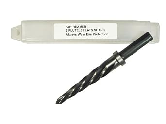 5/8" M2 Taper Machinist Reamer Bit High Speed Steel Left Hand Helix