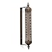 Bjerg Instruments Satin Nickel Finish Adjustable Angle 10 Inch Garden Thermometer
