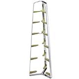 6 Tier Polished Pan Stand Olive Green Arms