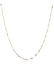 Duragold 14k Yellow Gold Flat Link Chain Necklace, 18"