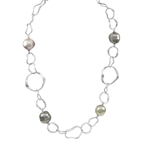 Majorica Jewelry 36 Baroque Chain Necklace
