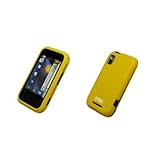 EMPIRE Yellow Rubberized Snap-On Cover Case for Motorola FLIPSIDE MB508