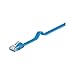 Goobay 96450 CAT 6 U/UTP Flat-Patch Cable, Blue, 20m Length