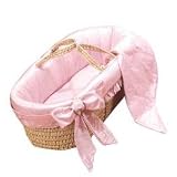 Dupion Silk Prima Donna Moses Basket