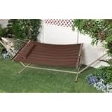 Bliss Hammocks Classic Poly Quilted Hammock - Brown by Comfort