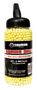 Taurus Softair BB's 0,12 g hochwertige Softairmunition 2.000 St&uuml;ck Kal. 6mm, gelb, 200609