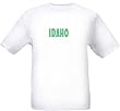 IDAHO - GREEN LETTERING - State-series - White T-shirt
