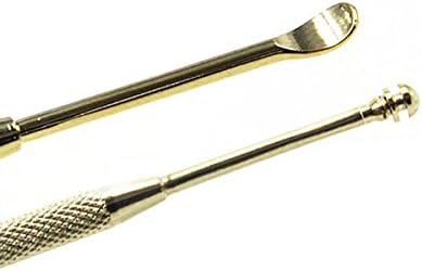 Jellend High Quality Gold Double-ended Earpick Ear Care Cleaner with Plastic Bag