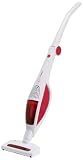 Bestron AVC1000R Aspirateur Balai 2 en 1 Poign&eacute;e Inclinable Rouge