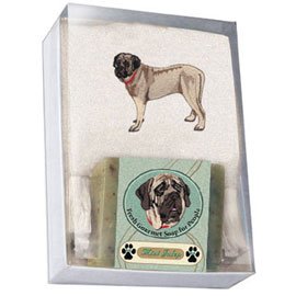 Single Gift Box with Mastiff Soap and Towel