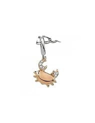 Rose Gold Crab Charm - .025 ct tw