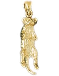Dazzlers Solid 14 karats Gold 3D Squirrel Charm Pendant available in three colors from jewelsberry (weights: 3.2 grams only)