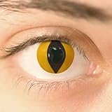 Coloured Contact Lenses (Cosmetic) Cats Eye Yellow from Crazy Lenses