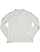 French Toast Little Girls' Long Sleeve Interlock Polo, White 33635-6