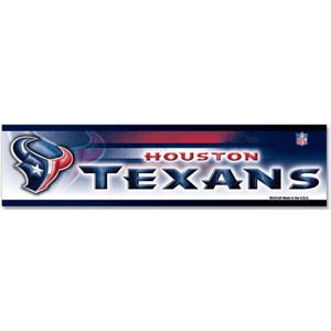 NFL Football Houston Texans Bumper Sticker (2-Pack)