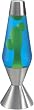 Lava Lite 52 oz Lava Lamp - Yellow/Blue/Silver