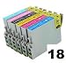 3 Full sets,....new chip 801-806..... 18 compatible ink cartridges fits epson printers P50, P60, R265, R285, R360, RX560, RX585, RX685,  P50 PX650 PX700W PX710W PX800FW PX810FW  New latest chip that works on all printers