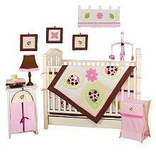 Pam Grace Creations Ladybug Lucy 10 Piece Nursery Bedding Set