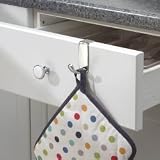AXIS OVER CABINET HOOKS (Chrome) (2.25"H x 1"W x 2.5"D)