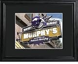 Minnesota Vikings Personalized NFL Pub Sign with Wood Frame
