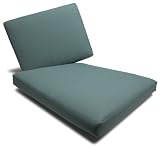 Strathwood Falkner 3-Seater Deep Lounge Sofa Olefin Cushions - Set of 6 - Blue Haze