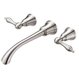 Danze D316440BNT Fairmont Two Handle Wall Mount Lavatory Faucet Trim, Brushed Nickel