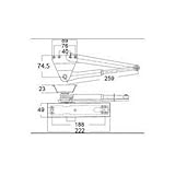 LIXIL メンテナンス部品 ドア 引戸用部品 玄関 店舗 勝手口 テラスドア ドアクローザ ホワイト 左[DGZW1021L]