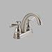 Delta Foundations 25996LF-BN Two Handle Centerset Lavatory Faucet, Brushed Nickel