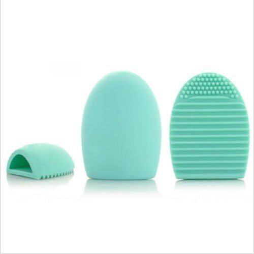 Original Brushegg - Cosmetic Make-up Brush Cleaning Tool Brush Egg Brusheggs (Aqua)