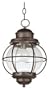 Kenroy Home 90965BL Hatteras Hanging Lantern, Black