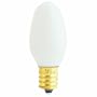 Feit Electric BP7C7/W/4 7-Watt C7 Night Light Bulb with Candelabra Base, White, 4 Pack