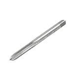 uxcell　マシンスクリュープラグタップ　ねじタップ　HSS　5mm　ツレッド　ストレート　フルート　シルバー　トーン