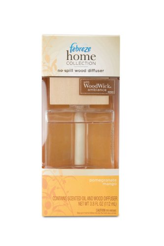 Febreze Home Collection Reed Room No-spill Wood Diffuser ~ Pomegranate Mango Scent ~ (1/pk)