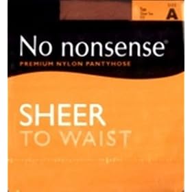 No-Nonsense Premium Nylon Pantyhose Sheer To Waist Tan A (6-Pack)
