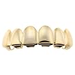 Gold Plated Grillz/Metal Teeth (TOP) - Includes Fitting Piece and Protective Case